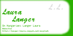 laura langer business card